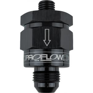 Proflow EFI Fuel Check Valve M12 x 1.50 To -06AN, Black