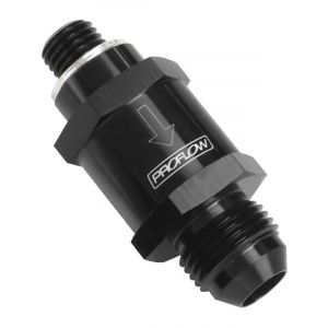 Proflow EFI Fuel Check Valve M12 x 1.50 To -08AN, Black