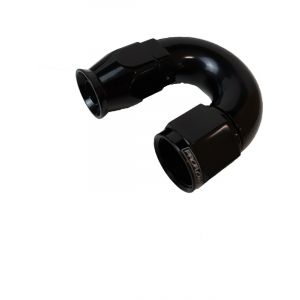 Proflow 180 Degree Fitting Hose End AN10 Suit PTFE Hose, Black