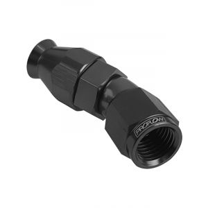 Proflow 30 Degree Fitting Hose End AN6 Suit PTFE Hose, Black