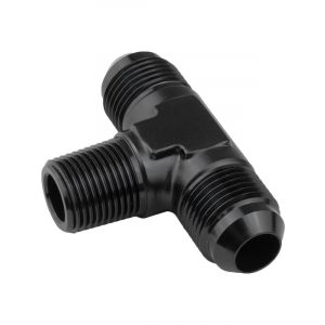 Proflow Flare Flare Union Adaptor-06AN To 1/4in. NPT On Side, Bla