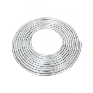 Proflow Aluminium Fuel Line Hard Tube 1/2in., Natural, 25Ft Coil