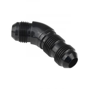 Proflow 45 Degree Male Fitting Bulkhead Adaptor -06AN, Black