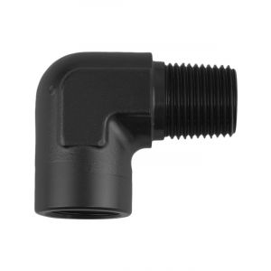 Proflow 90 Degree Coupler Female - Male Elbow 1/4in. NPT, Black
