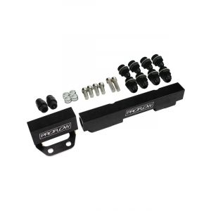 Proflow Fuel Rails Kit, Billet Aluminium, Anodised Black, Mazda