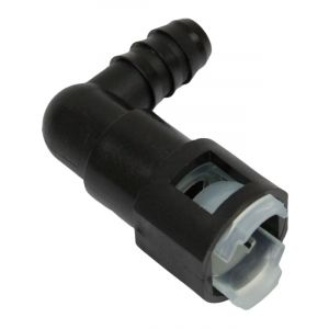 Proflow Fuel Line Connectors, Nylon 3/8in. Female QR 90 Degree To