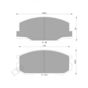 Bosch Brake Pad Front Set