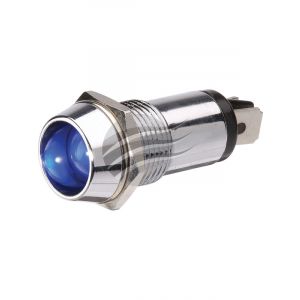 Jaylec Blue LED Pilot Lamp 12V w/ 2X Blade Terminals