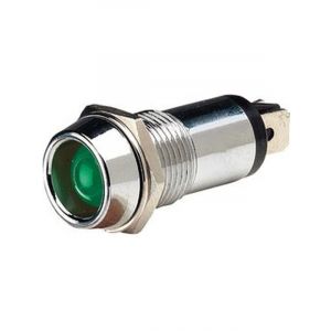 Jaylec Green LED Pilot Lamp 24V w/ 2X Blade Terminals