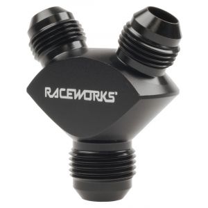 Raceworks Y Block Male Flare An Thread 1 X An-10 To 2 X An-8