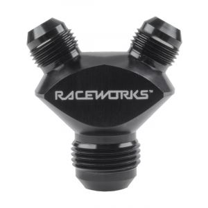 Raceworks Y Block Male Flare An Thread 1 X An-12 To 2 X An-10
