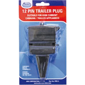 ARK 12 Pin Flat Trailer Socket Plastic Blister Pack