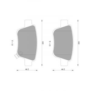 Bosch Brake Pads Rear Set