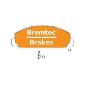 Bremtec Trans-Line Brake Pads Set Isuzu Nqr450 5.2Tdi 2008- Db2432