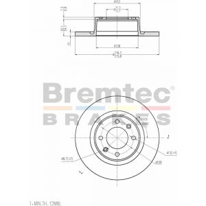 Bremtec Euro-Line Brake Rotor