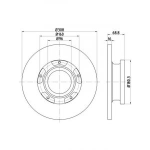 Bremtec Euroline Brake Rotor Geozinc