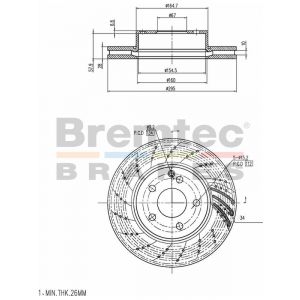 Bremtec Euro-Line Brake Rotor