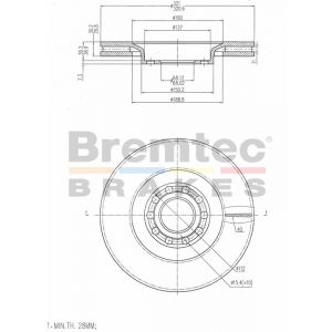 Bremtec Euro-Line Brake Rotor