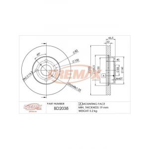 Fremax Brake Rotor (Pair) Front