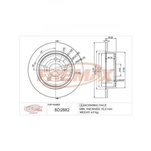 Fremax Brake Rotor (Pair) Rear