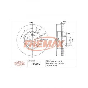 Fremax Brake Rotor (Pair) Front
