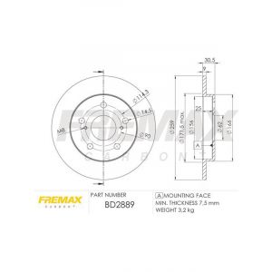 Fremax Brake Rotor (Pair) Rear