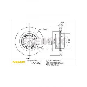 Fremax Brake Rotor (Single) Front