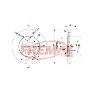 Fremax Brake Rotor (Pair) Front