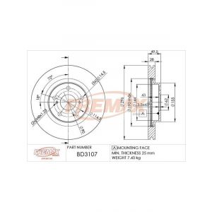 Fremax Brake Rotor (Pair) Front