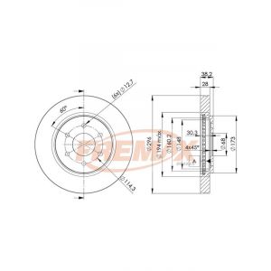 Fremax Brake Rotor (Pair) Front