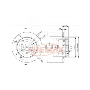Fremax Brake Rotor (Pair) Rear