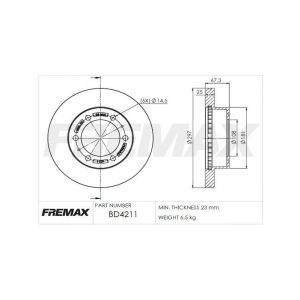 Fremax Brake Rotor (Pair) Front