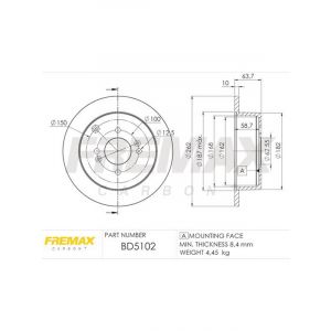 Fremax Brake Rotor (Pair) Rear