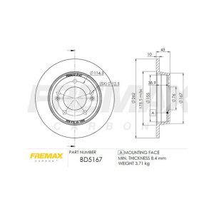 Fremax Brake Rotor (Pair) Rear