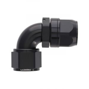 Raceworks Cutter Hose Fitting An-12 90 Deg