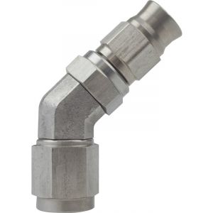 Raceworks Hose Fitting 45 Deg Stainless Steel An-4