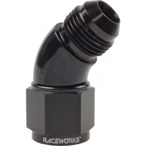 Raceworks Female To Male Swivel Elbow An-8 45 Deg