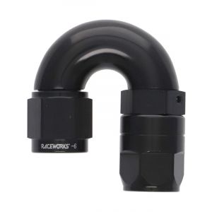 Raceworks Cutter Hose Fitting An-6 180 Deg