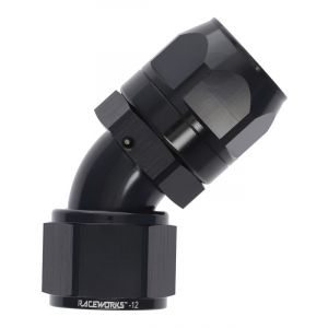 Raceworks Cutter Hose Fitting An-12 45 Deg