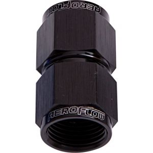 Aeroflow Straight Female Swivel Coupler -6AN Black