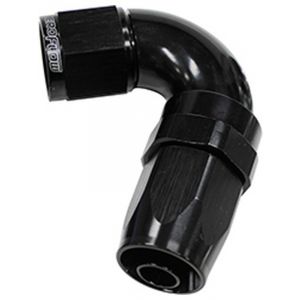 Aeroflow 150 Taper Full Flow Swivel 120 Degree Hose End -4AN Black