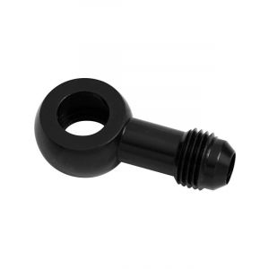 Aeroflow Alloy AN Banjo Fitting 16mm to -6AN Black