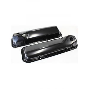 Aeroflow Black Steel Valve Covers For Ford 302-351 Cleveland