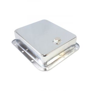 Aeroflow Chrome Transmission Pan For Ford C4, Deep Pan