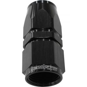 Aeroflow 200 / 570 PTFE Straight Hose End -4AN Black