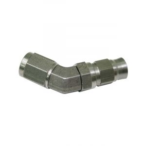 Aeroflow 45 Degree Stainless Steel Hose End -4AN to -4 PTFE Hose