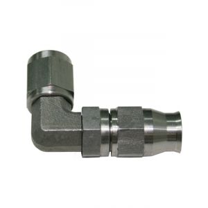 Aeroflow 90 Degree Stainless Steel Hose End -3AN to -3 PTFE Hose