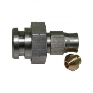 Aeroflow 19mm Female Inverted Flare to -3AN Hose End M10x1.25