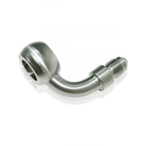 Aeroflow S/Steel 90 Degree Banjo to AN Fitting 12mm to -3AN Male