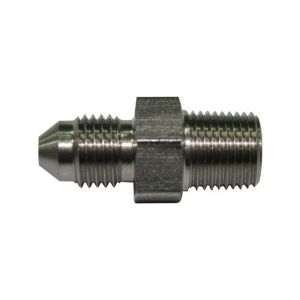 Aeroflow Stainless Steel NPT Male to AN Fitting 1/8